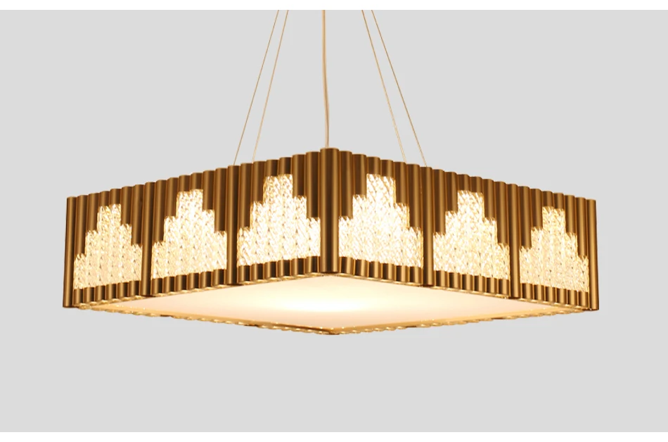 Plafoniere Per Sala : Acquista plafoniera moderna a quadri illuminazione di lusso sala