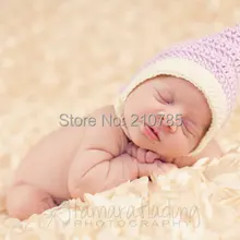 Крючком Детские Pixie гном капот новорожденных Hat, новорожденных для фотосессий