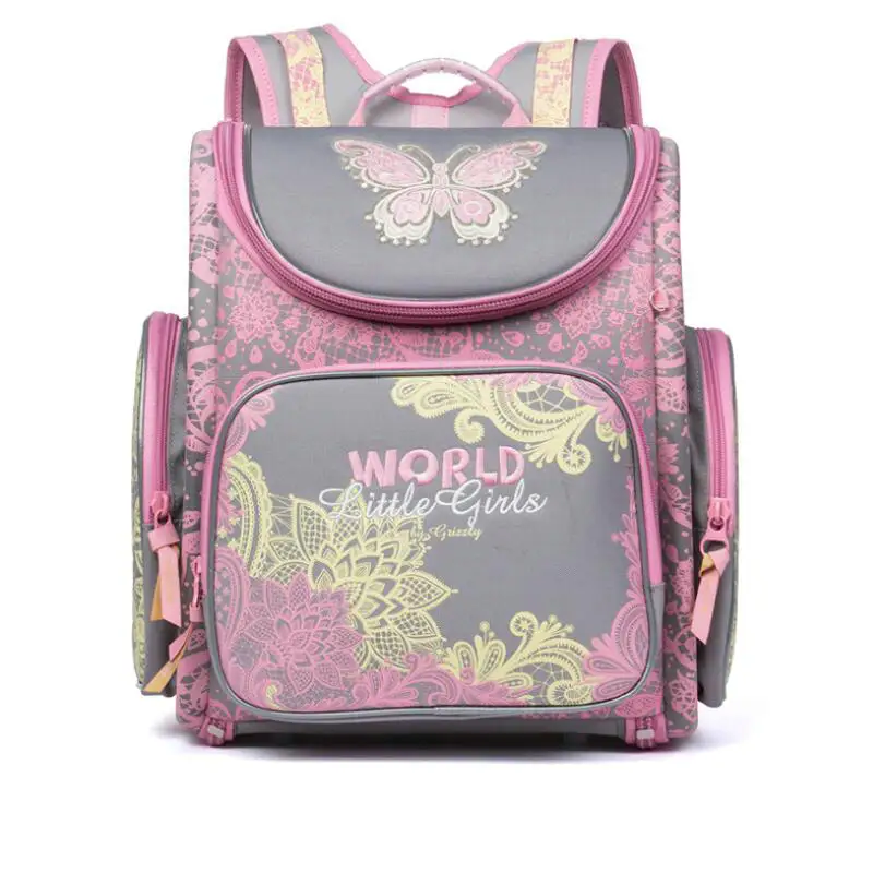 

Kid Backpack Escolar School Bags for Girls Primary Bookbag Floral Cartoon Pattern Orthopedic Waterproof Mochila Infantil