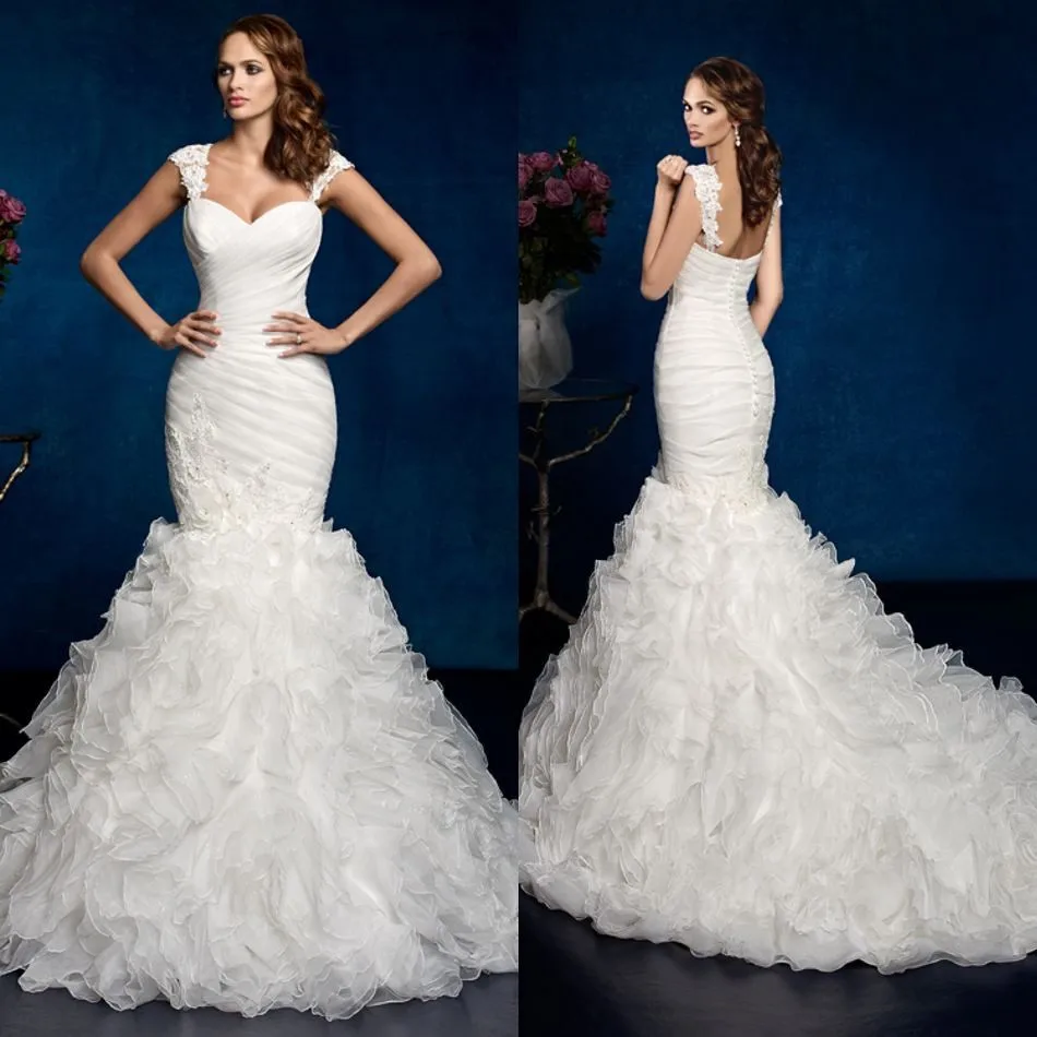 2016 New Design Mermaid Sweatheart Wedding Dress In Stock 100% Real