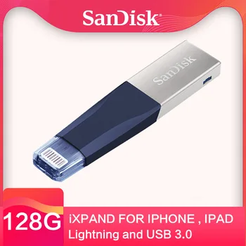 

SanDisk PenDrives 64GB 128GB 256GB USB Flash Drive 64GB usb flash 3.0 double interface for iPhone iPad APPLE MFi