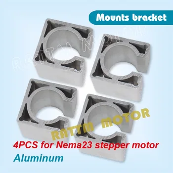 

4Pcs Nema23 Aluminium alloy Motor Mounts Bracket Support 57 Stepper Motor Mounting Holder