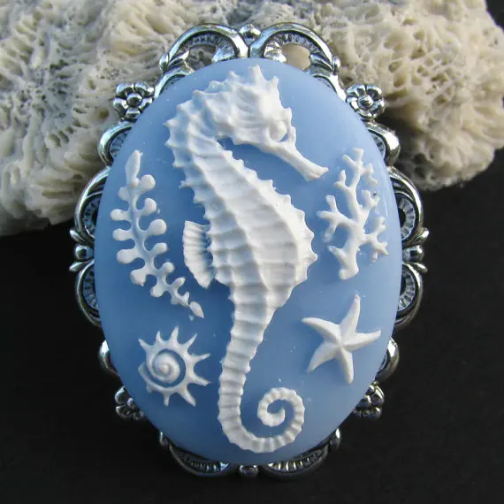 

Cake mold vintage cameo fondant mold silicone Hippocampus sugarcrafts cake Relief accessories to decorate cakes