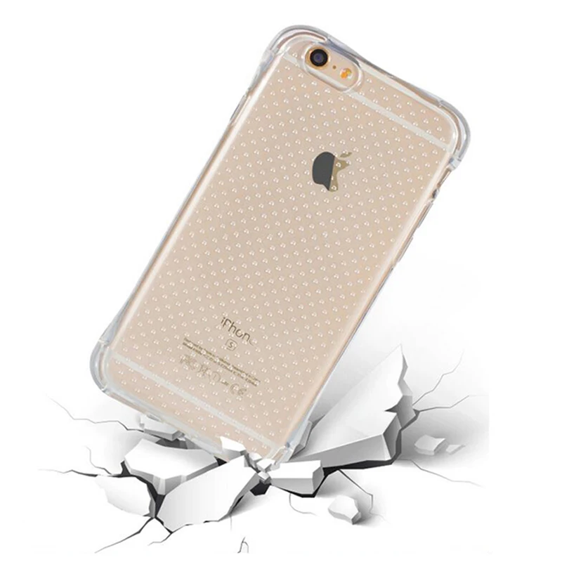 

Applies to for iPhone6 / 6s plus cellphone case thin Transparent phone plastic shell Airbag crash mobile phone shell Anti-drop