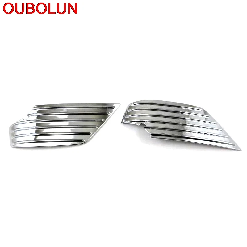 OUBOLUN ABS Chrome для Kia RIO K2 2017 Стайлинг автомобиля снаружи передняя лампа заднего
