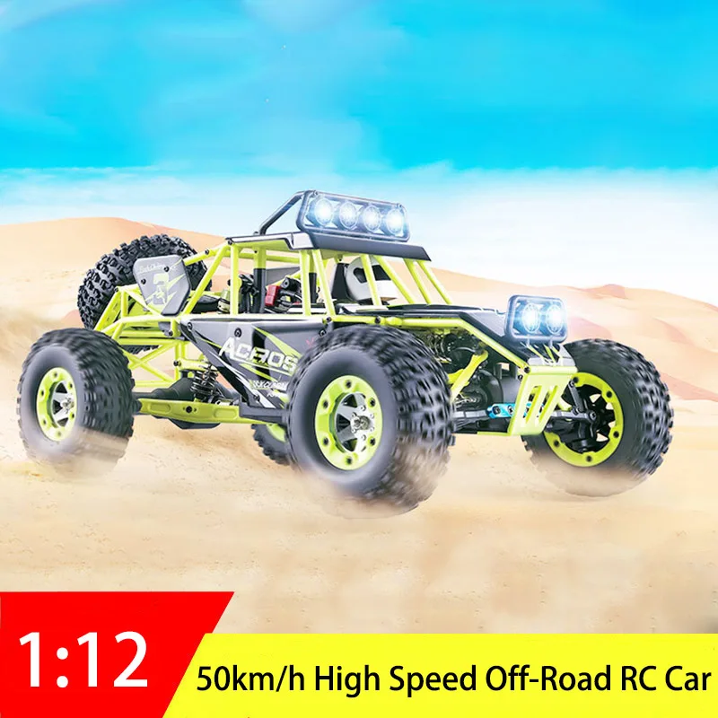 

2.4GHz Wltoys RC Car 4WD 1:12 50KM/H High Speed Monster Truck Radio Control RC Buggy Off-Road RTR Updated Version Kids Gift