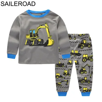 

SAILEROAD Cotton Sleepwear Baby Pajamas Set Navvy Pattern Kids Boy Pajamas Children's Pajamas for Boys Underwear Clothing Suits