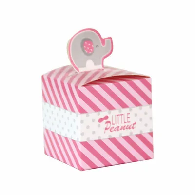 

100pcs Baby Shower Candy Box Favors and Gifts Easter Party Decoration Paper Gift Boxes Bags Supplies Bomboniere Battesimo