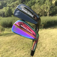 Новинка, набор кованых клюшек для гольфа datang dragon skull(3 4 5 6 7 8 9 Pw) с оригинальным динамическим золотым S300 стальным валом, клюшки для гольфа