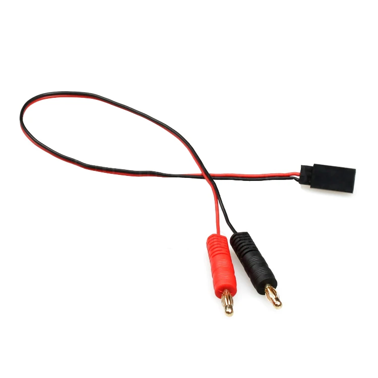

4.0MM Banana Plug to JR Plug Cable 20CM Adapter Connector for Servo Power Supply RC Hobby Airplane Accessory