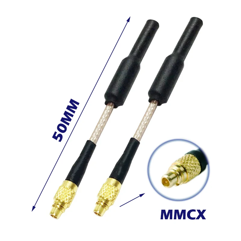 2pcs/Lot 5.8GHz FPV Brass Dipole Antenna 3dbi Omnidirectional FPV Micro AIO Camera Quadcopter MMCX Port 5mm Length
