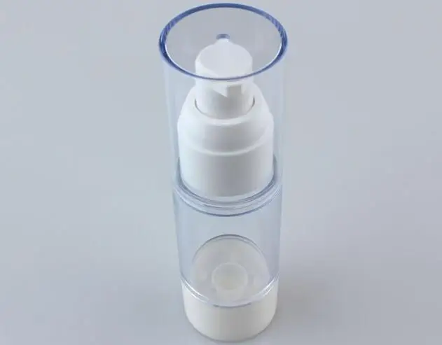 100 шт. 30 мл Белый Пластик безвоздушного бутылка насос, 1 унц. pp безвоздушного контейнер, 30 мл лосьон для безвоздушного бутылка SL20
