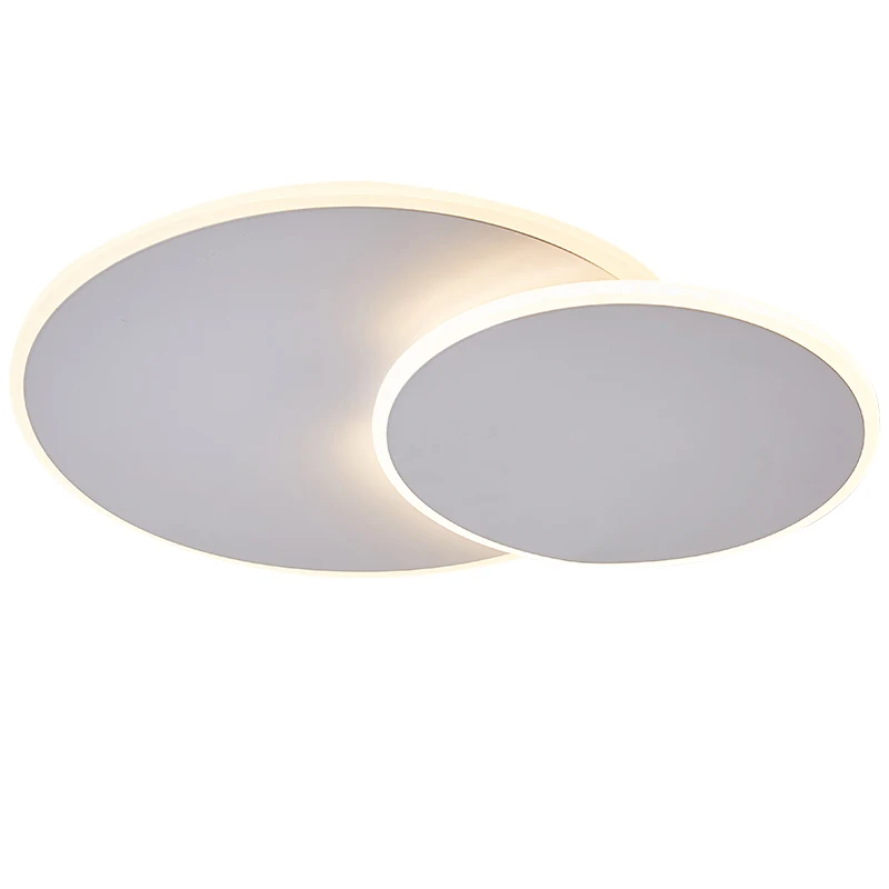 Вращающаяся ультра-тонкая moden потолочная светодиодная Люстра для коридора спальни коричневого/белого цвета светильники moden люстры освещение
