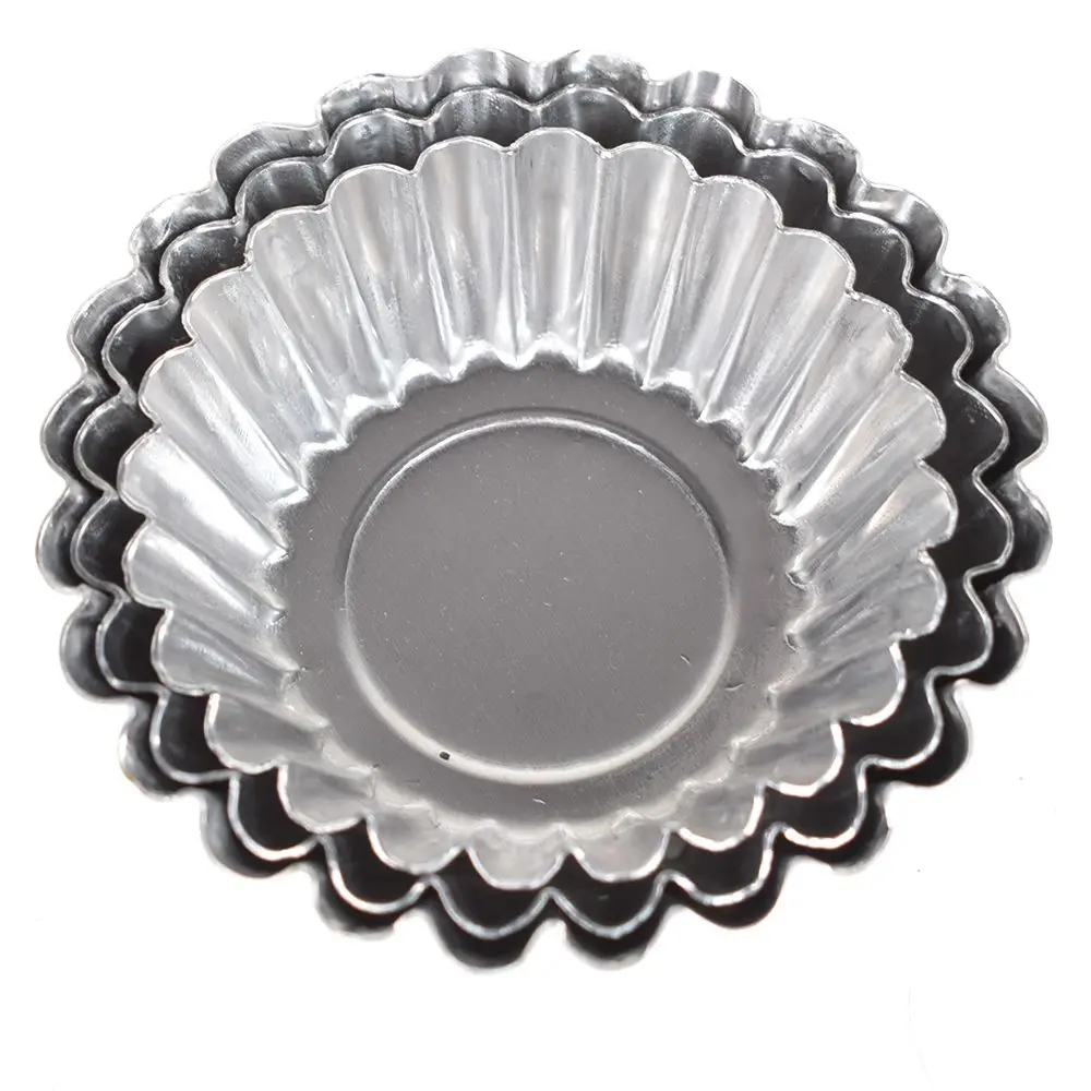 Tegg Egg Tart Mold 20PCS Aluminium Egg Tart Cupcake Cake Cookie Lined Mould Baking Tools