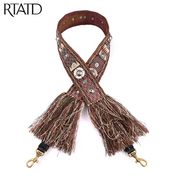 

New Canvas Women Bag Strap Vintage Lady Shoulder Strap Easy Matching Bag Accessories