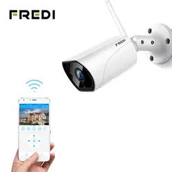 FREDI наружная ip-камера Wi-Fi 1080 P 2.0MP Беспроводная Проводная цилиндрическая камера видеонаблюдения инфракрасное ночное видение Обнаружение