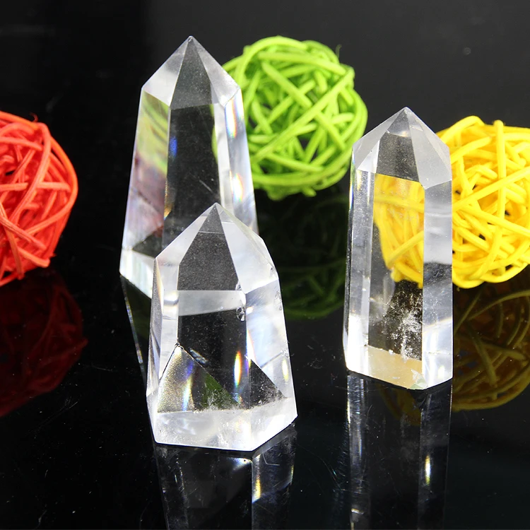 

AAA+ Good quality 2015 Natural 40-55mm white clear QUARTZ CRYSTAL WAND POINT Column Sceptres Pillar HEALING Reiki Chakra pendant