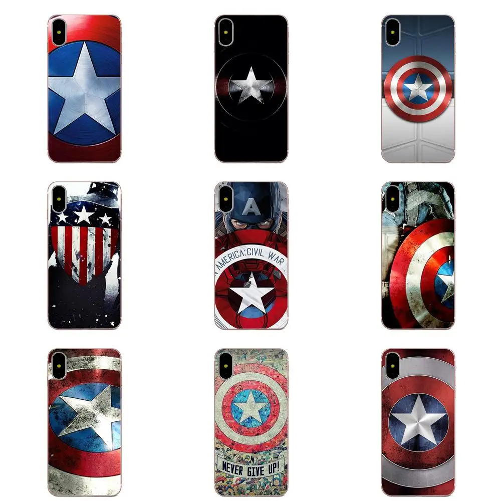Diy Painted Beautiful Phone Case Captain America Shield For Xiaomi Redmi Note 2 3 3S 4 4A 4X 5 5A 6 6A Pro Plus | Мобильные телефоны
