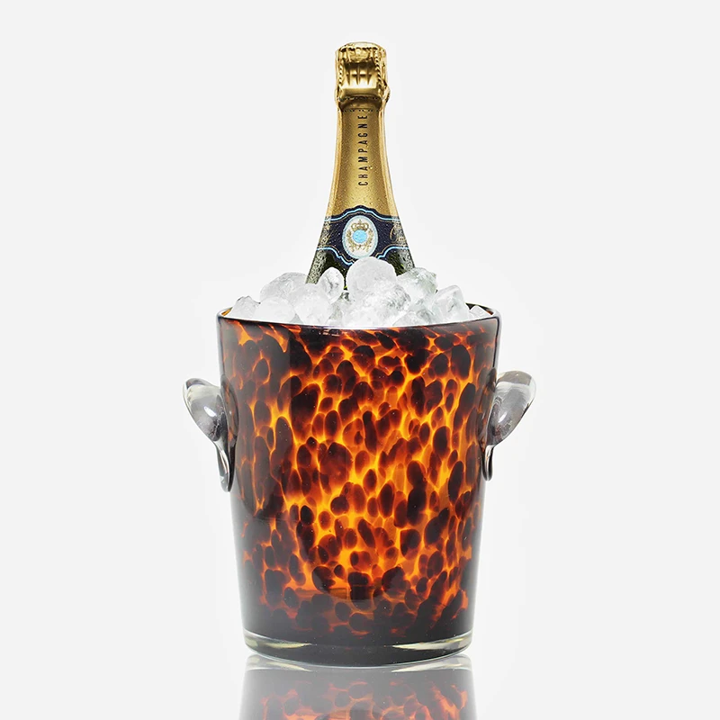 leopard ice bucket