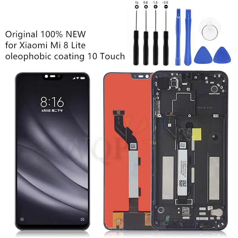 

Original For Xiaomi Mi 8 Lite LCD Display Touch Screen 6.26" HD Digitizer Assembly Replacement For Xiaomi Mi 8 Youth 8 Lite lcd