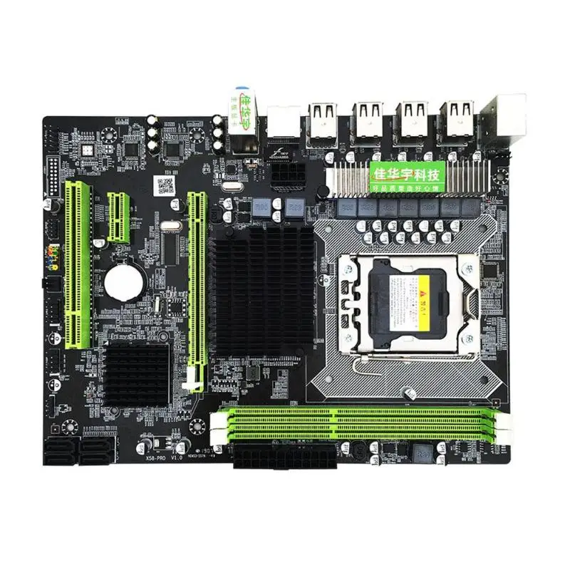 X58 Pro настольный компьютер ПК материнская плата LGA 1366 DDR3 USB2.0 SATA2.0 поддержка Xeon X5675 X5680 X5690 REG ECC памяти