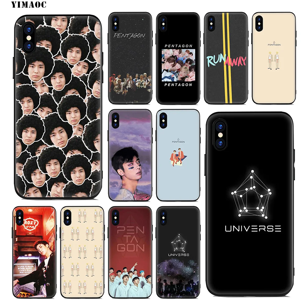 YIMAOC Пентагон Yuto Kino Мягкий силиконовый чехол для iPhone 11 Pro Xr Xs Max X или 10 8 7 6 6S Plus 5 5S SE |