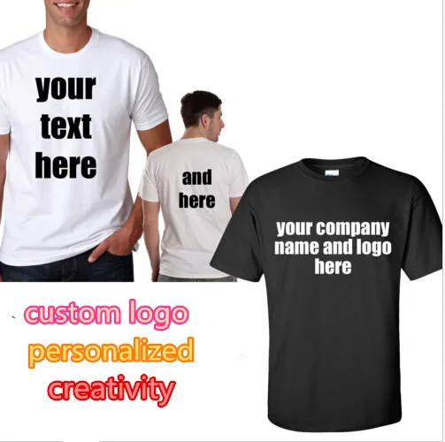 Custom T Shirt Printed Personalized Shirts Designer Logo Mens Custom T Shirt Printed Personalized Shirts Designer Logo Mens Advertising Brand New Tshirt Short Sleeve Plus Size