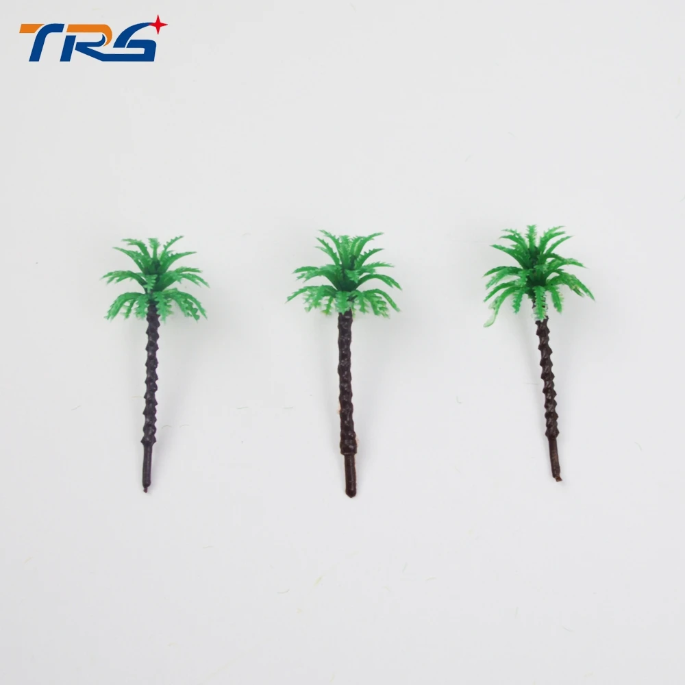 Buy 100pcs Miniature Palm Tree Model 30mm Artificial