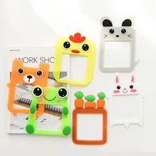 1 Милый мультяшный силиконовый переключатель наклейки светящийся стикер на стену гостиная спальня кухня ванная комната Наклейка на стену декоративная