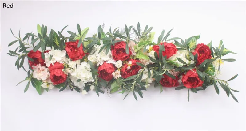 Искусственные цветы Роза ряд отель свадебные стены искусственный цветок для декорирования вечерние арки фестиваль праздничные Аксессуары 1 шт