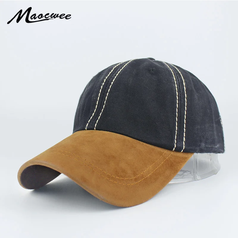 Nuevos huesos washed Denim SnapBack sombreros otoño verano hombres mujeres gorra de béisbol Golf Sunblock beisbol casquette hockey Suede CAPS