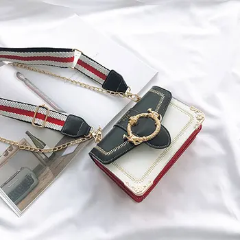 

2019 New Classic High-quality Fashion Ladies' Shoulder bag Satchel Slanting For Women Leather Bag Small Square Bag