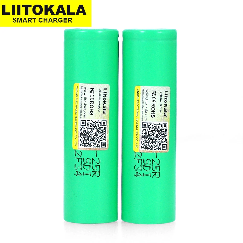 4 шт. Оригинальный литиевый аккумулятор Liitokala INR18650 25R 18650 2500 мАч разряд 20 А