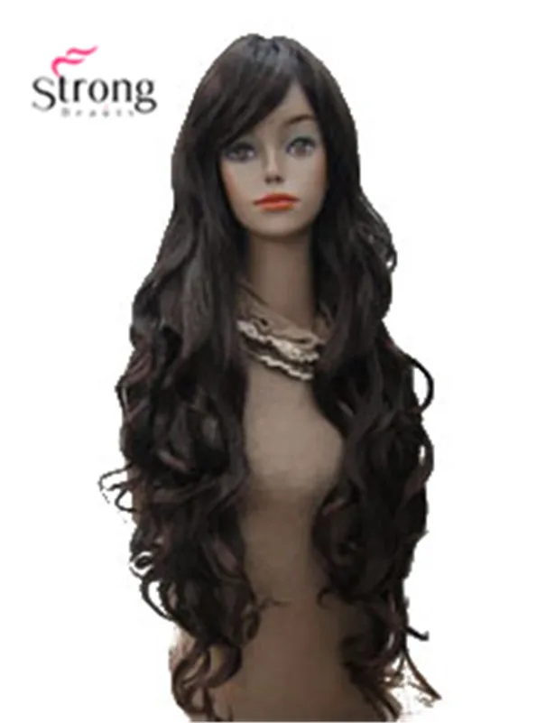 X-Long толстые волнистые полный синтетический парик женские парики