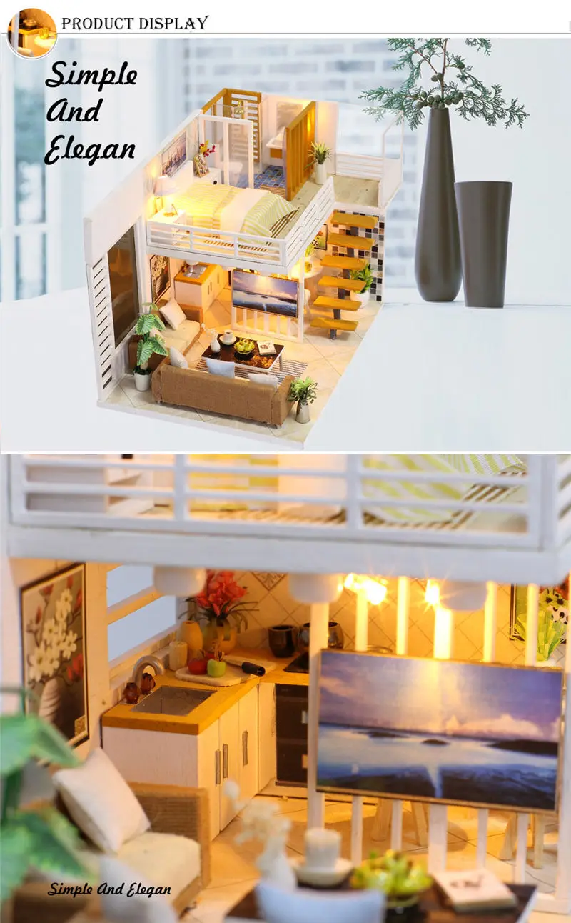 Simple and Elegant DIY 3D Wooden Loft Kit