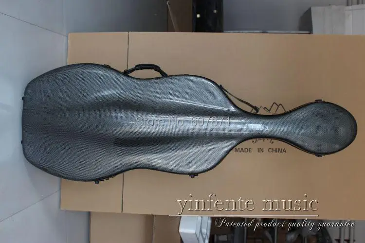 

black new 4/4 Cello carbon fiber case large advanced