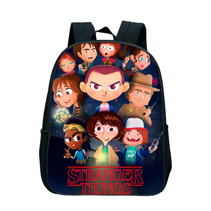 

Stranger Things Preschool Backpack Children Kids Back to School Gift Bags Beautiful Pattern Beautiful Rucksack