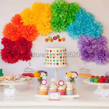 Decor Pom Poms Techieblogie Info Free Shipping 20pcs 8inch Orange Color Tissue Paper Pom Poms