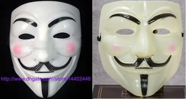 500 шт Вендетта маска V маски Фокс команда розовый кровавый шрам маскарадный фильм