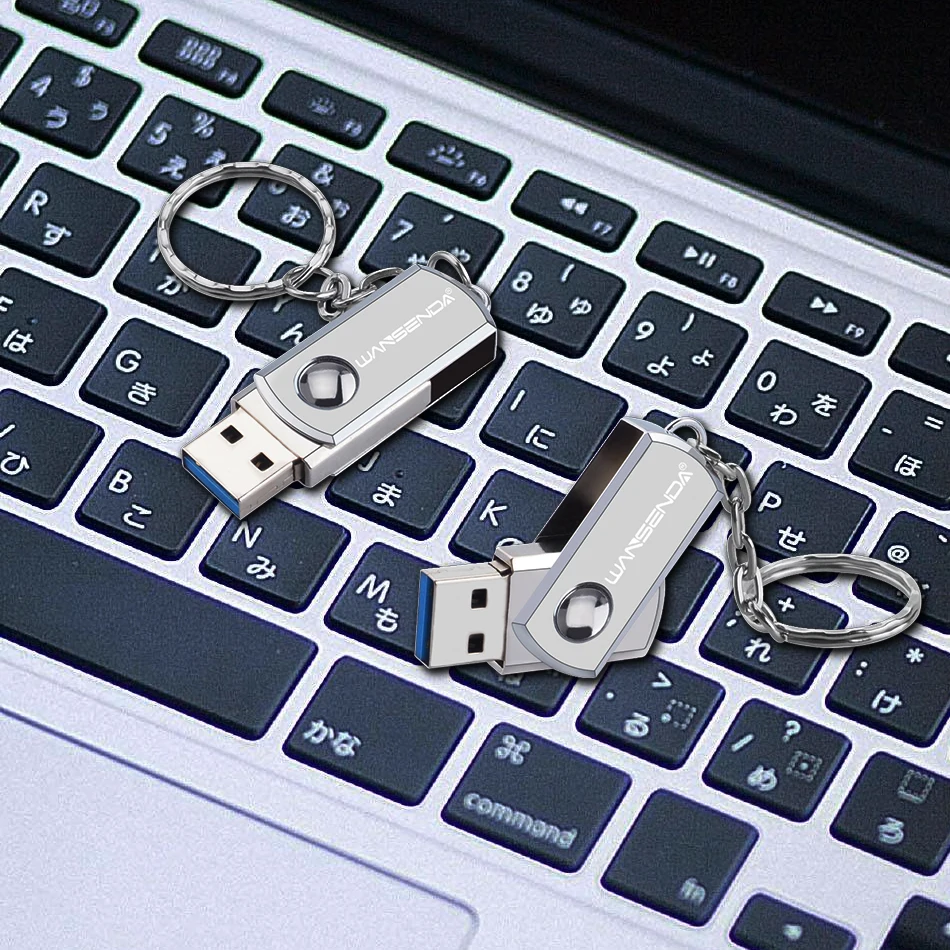 WANSENDA USB 3.0 USB Flash Drive Metal Pen Drive With Key Ring 64GB 32GB 16GB 8GB 4GB External Storage Flash Drive 128GB Stick WANSENDA USB 3.0 USB Flash Drive Metal Pen Drive With Key Ring 64GB 32GB 16GB 8GB 4GB External Storage Flash Drive 128GB Stick