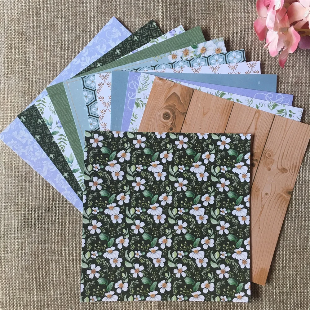 

12pcs/Pack 6*6inch Spring Comes After Winter Patterned Paper Pack for Scrapbooking DIY Happy Planner Card Making Journal Project
