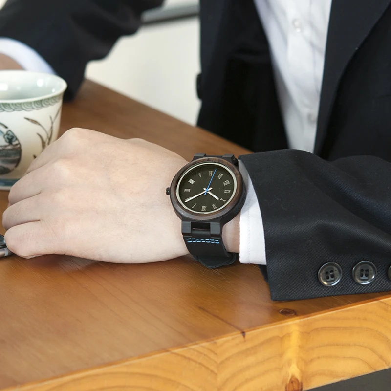BOBO BIRD New Luxury Wooden Watches Men and Women Leather Quartz Wood Wrist Watch relogio masculino Timepiece Best gifts C-P30