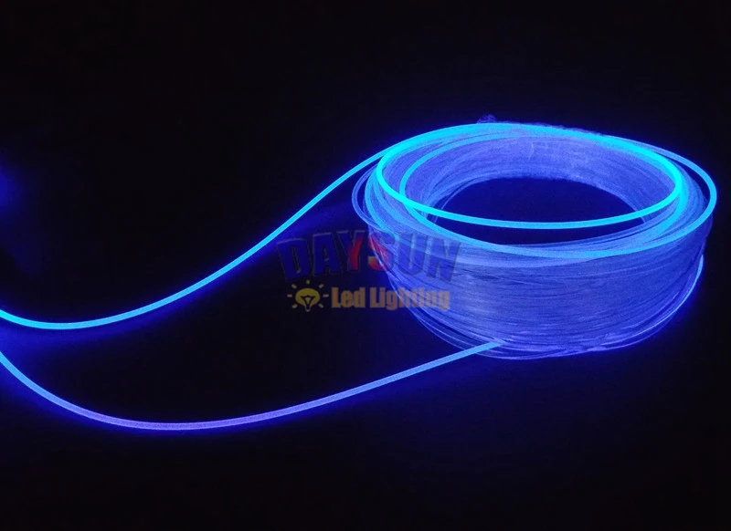 20 метров боковой светящийся оптоволоконный кабель атмосферное освещение автомобиля Украшение DIY Edge освещение Универсальный PMMA кабель Dia 2,0 мм
