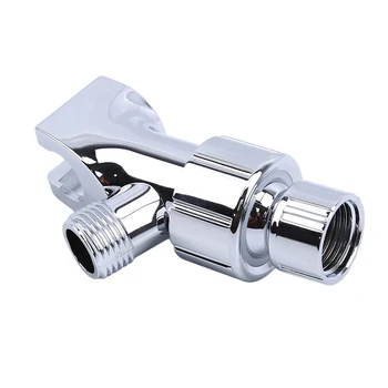 

Home Supplies Three Links Socket Type Shower Head Holder Arm Mounted Adjustable Screw On Bracket Silver