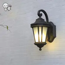 Открытый настенный светильник Водонепроницаемый Европейский Винтаж антикварные и Современные Крыльцо бра освещения сад балкон прихожая E27 E26 лампы