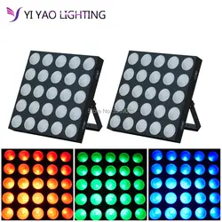 2 шт./лот 25x10 Вт 3in1 голову RGB светодиодный свет этапа белый удара светодиодный Матрица луч света/светодиодный стены мыть