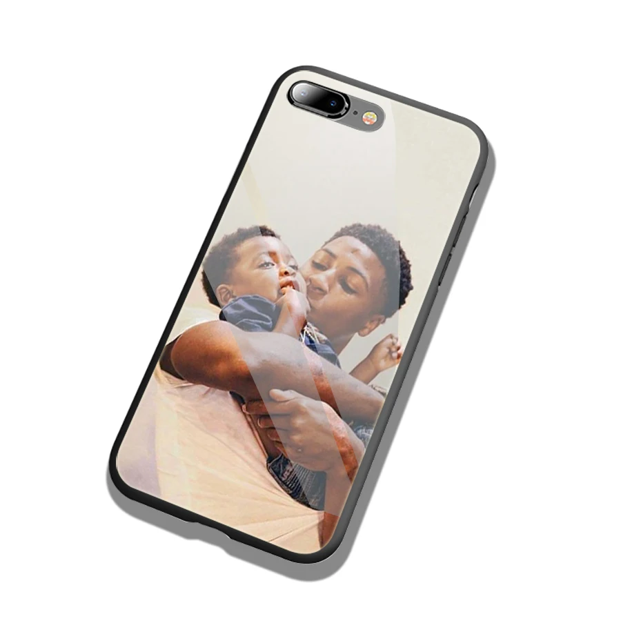 Lavaza Youngboy никогда больше не сломался закаленное стекло ТПУ чехол для iPhone 6 6S 7 8 Plus 5