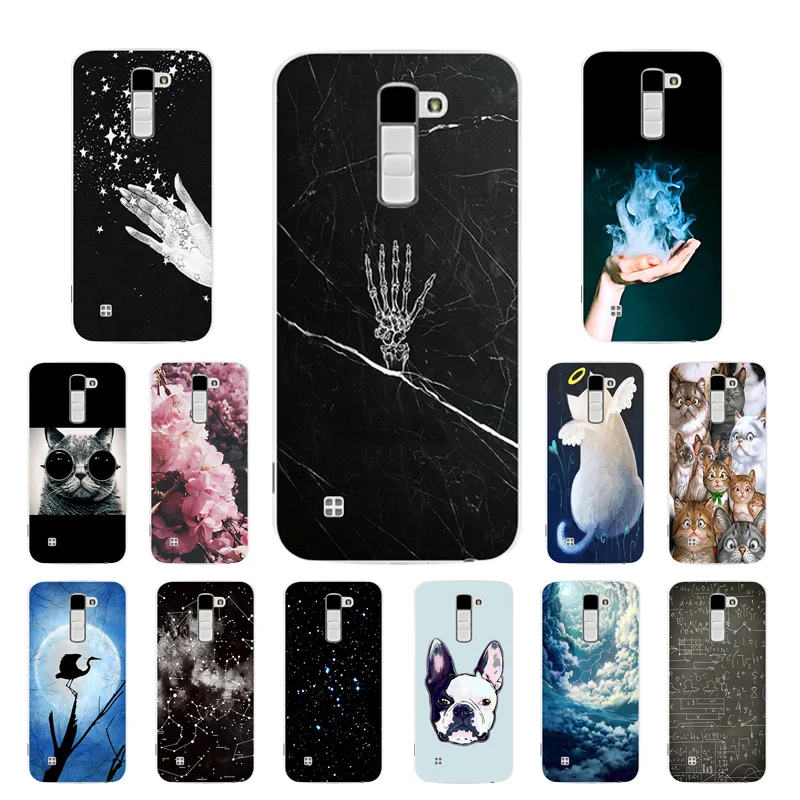 

Soft TPU Phone Case for LG K10 K 10 LTE K420N K430 K430DS 5.3 Back Cover Hand Printing for LG K10 Coque for LG K 10