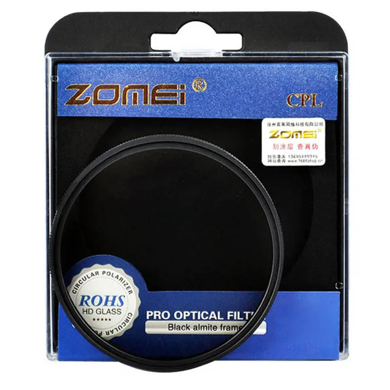 Zomei 67 мм CPL фильтр CIR-PL круговой поляризационный для объектива камеры Canon Nikon Sony Olympus