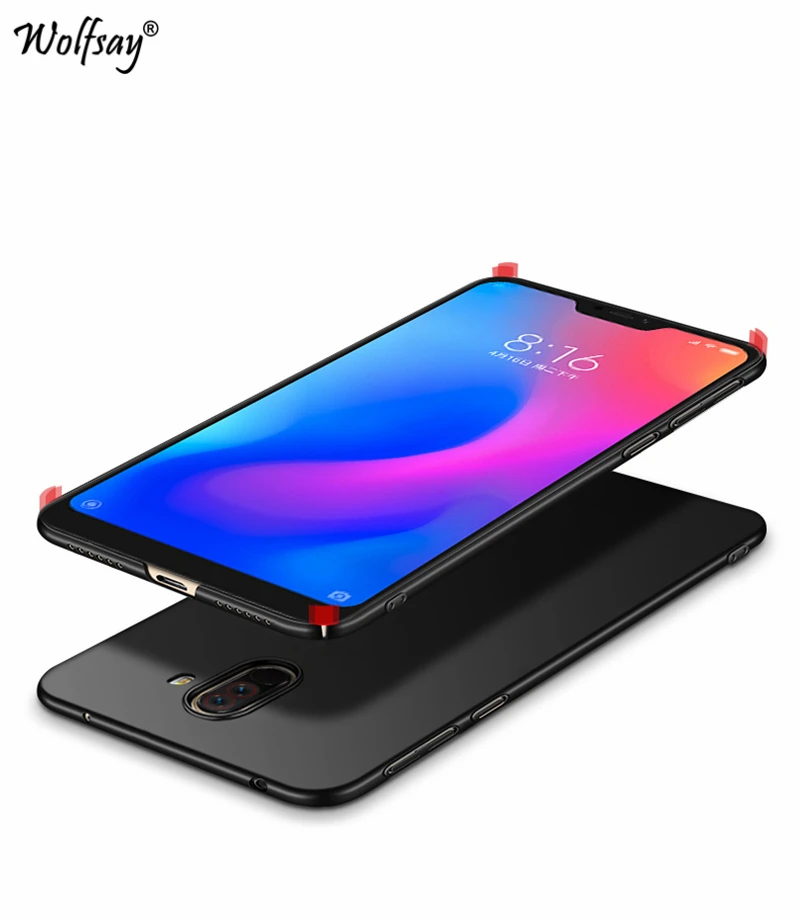 Для Pocophone F1 чехол Роскошный тонкий гладкий жесткий чехол для телефона Xiaomi Pocophone F1 защитный чехол для Xiaomi PocoPhone F1